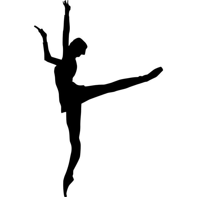 Arabesque Ballet Silhouette Stencil