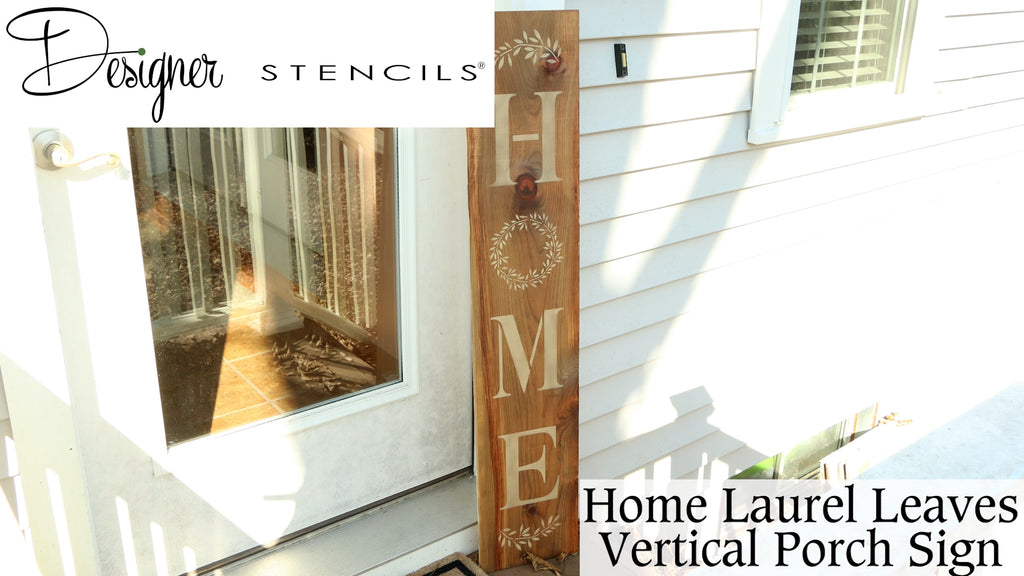 DIY Signs: How to Stencil and Age a Wooden Porch Sign