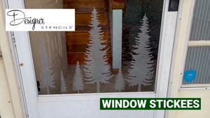 Pine Forest Window Stickees