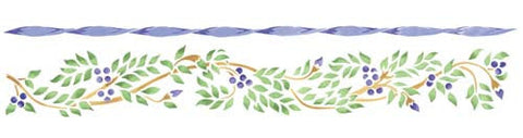 Ribbon with Vine and Berries