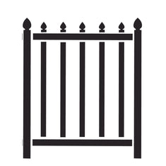 Large Wrought Iron Fence Wall Stencil