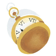 Trompe L'Oeil Pocket Watch Wall Stencil