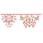 Popular Damask Wall Stencil Border