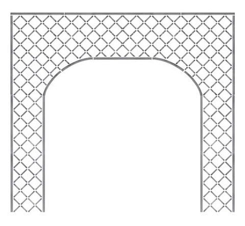 Lattice Arch Wall Stencil