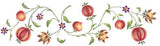 Pomegranate Wall Stencil Border