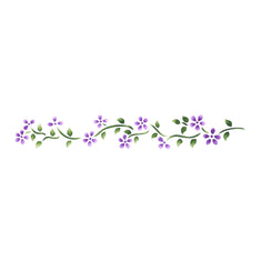 1.5 Inch Floral Border Wall Stencil