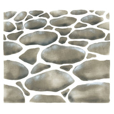 Cobblestone Wall Stencil by Designer Stencils