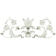 Large Leaf Scroll Wall Stencil