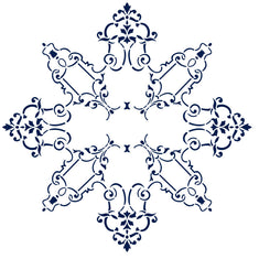 Filigree Medallion Ceiling Wall Stencil