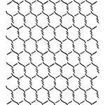 Chicken Wire Mesh Allover Wall Stencil