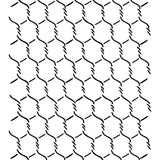 Chicken Wire Mesh Allover Wall Stencil