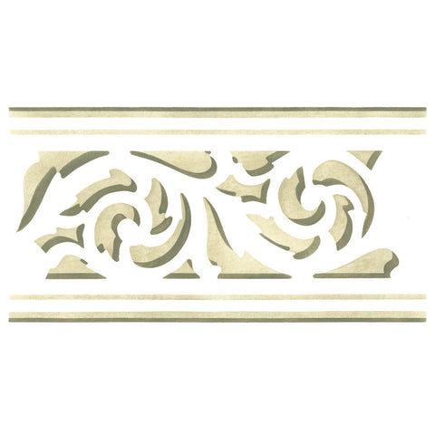 Small Trellis Molding Wall Stencil