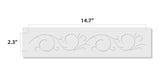 Classic Swirl Wall Stencil Border - Dimensions