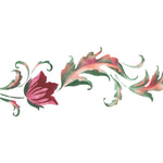 Acanthus Tulip Wall Stencil Border