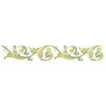 Large Victorian Scroll Wall Stencil Border