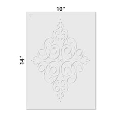 Diamond Medallion Wall Stencils