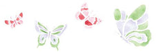 Small Butterflies Wall Stencil Border