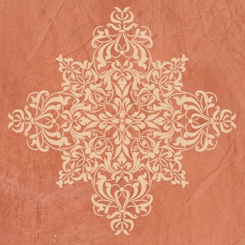 French Medallion Wall Stencil