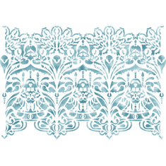 Art Nouveau Wall Stencil Border