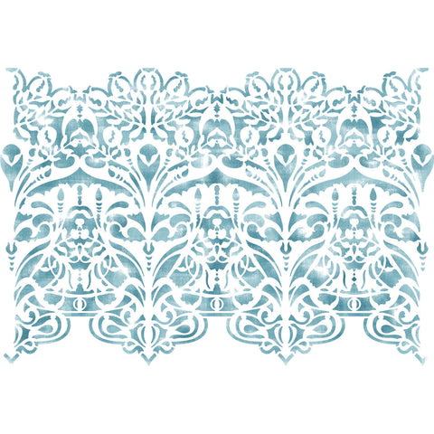 Art Nouveau Wall Stencil Border