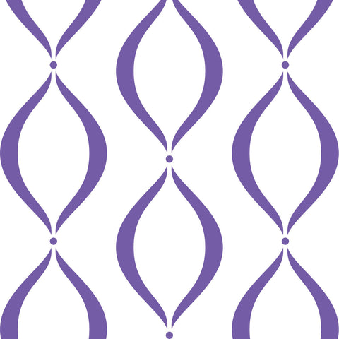 Lavender Scallop Wall Stencil