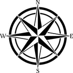 12 Inch Compass Rose Wall Stencil