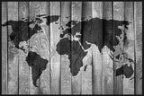 Large World Map Wall Stencil