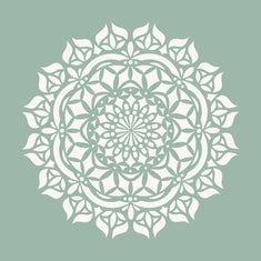 14 to 36 Inch Asana Mandala Wall Stencil