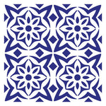 Flower Tile Wall Stencil