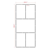 pickle ball stencil layout for a full court