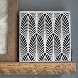 Art Deco Fan All Over Wall Stencil by Designer Stencils