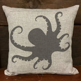 Contemporary Octopus Stencil Pillow