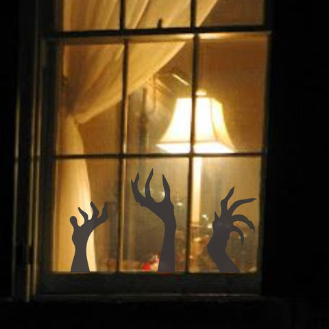 Zombie Hands Window Stencil Set