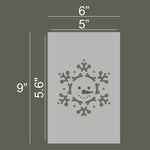 Snowflake Snowman Wall Stencil