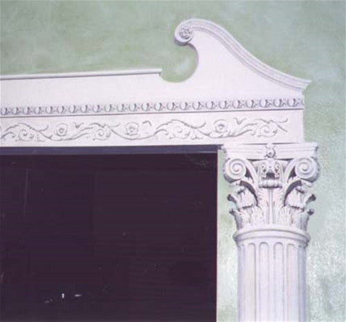 Colonial Pediment Wall Stencil | Jeff Raum