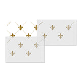 Two Part Fleur de Lis Wallpaper Wall Stencil - Repeat 2