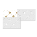 Two Part Fleur de Lis Wallpaper Wall Stencil - Repeat 1