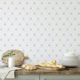 Bee Wallpaper Wall Stencil - Room Setting