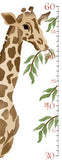 Giraffee Growth Wall Stencil Chart