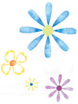 Large Flower Power Wall Stencils