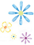 Large Flower Power Wall Stencils