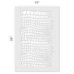 Large Crocodile Skin Wall Stencil - Dimensions