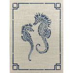 Seahorse Frame Wall Stencil