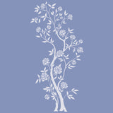 Chinoiserie Rose Tree Wall Stencil