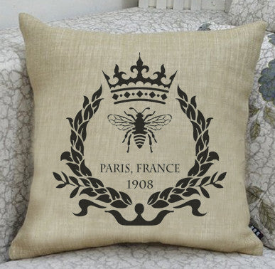 Paris Bee Wreath Wall Stencil