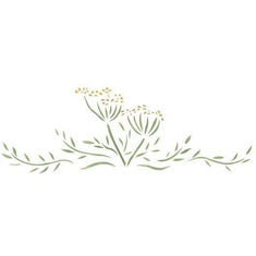 Herb Dill Border Stencil