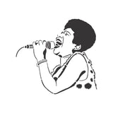 Aretha Icons Collection Stencil by Bill Burns