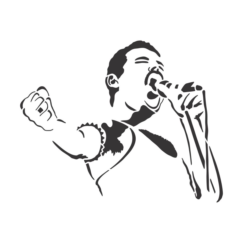 Freddie Icons Collection Stencil by Bill Burns