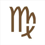 Virgo Zodiac Sign Shape Stencil