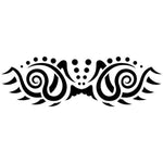 Swirl Tribal Tattoo Stencil